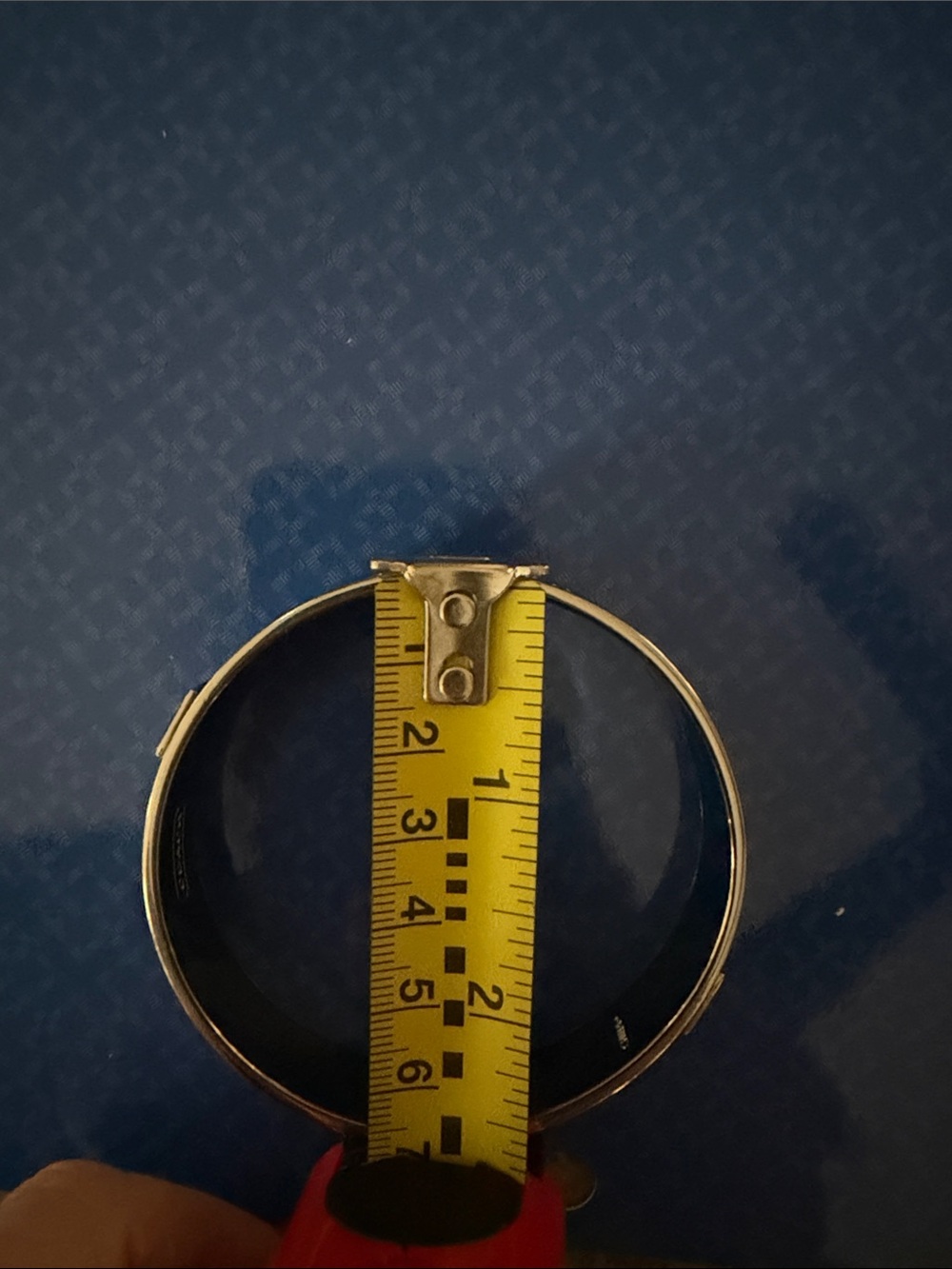 Coach Silver Logo-Pattern Cuff Bracelet - Picture 5 of 5